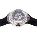 BBF Factory Hublot Big Bang Sang Bleu II 45mm 418.NX.1107.RX.MXM19 Titanium Case Black Rubber Strap Black Skeletonized Dial - Image 6