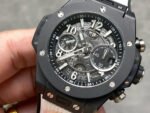 BBF Factory Hublot Big Bang Unico 42mm 441.CI.1171.RX Black Ceramics White Rubber Strap Black Skeletonized - Image 4