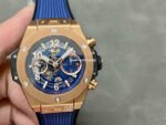 BBF Factory Hublot Big Bang Unico 42mm 441.OX.5181.RX Rose Gold Blue Rubber Strap Blue Dial