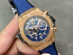 BBF Factory Hublot Big Bang Unico 42mm 441.OX.5181.RX Rose Gold Blue Rubber Strap Blue Dial - Image 2