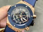 BBF Factory Hublot Big Bang Unico 441.OL.5181.RX 42mm Rose Gold Rubber Strap Skeletonized Blue Dial - Image 3