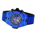 BBF Factory Hublot Big Bang Unico 45mm 411.ES.5119.RX Blue Ceramics Blue Rubber Strap Blue Skeletonized - Image 6