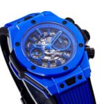 BBF Factory Hublot Big Bang Unico 45mm 411.ES.5119.RX Blue Ceramics Blue Rubber Strap Blue Skeletonized - Image 4