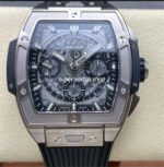 BBF Factory Hublot Spirit of Big Bang 642.NX.0170.RX 42mm Titanium Ceramic Titanium Black Rubber Strap Skeletonized Black Dial