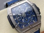 BBF Factory Hublot Spirit of Big Bang 642.NX.7170.RX 42mm Titanium Ceramic Titanium Blue Rubber Strap Skeletonized Blue Dial - Image 2
