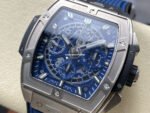 BBF Factory Hublot Spirit of Big Bang 642.NX.7170.RX 42mm Titanium Ceramic Titanium Blue Rubber Strap Skeletonized Blue Dial - Image 3
