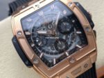 BBF Factory Hublot Spirit of Big Bang 642.OX.0180.RX 42mm Rose Gold Ceramic Rose Gold Black Rubber Strap Skeletonized Black Dial - Image 2