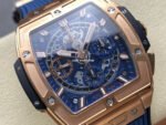 BBF Factory Hublot Spirit of Big Bang 642.OX.7180.RX 42mm Rose Gold Ceramic Rose Gold Blue Rubber Strap Skeletonized Blue Dial - Image 2