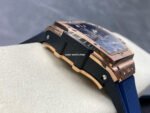 BBF Factory Hublot Spirit of Big Bang 642.OX.7180.RX 42mm Rose Gold Ceramic Rose Gold Blue Rubber Strap Skeletonized Blue Dial - Image 5