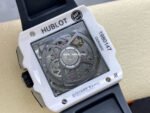 BBF Factory Hublot Square Bang 821.HX.0170.RX 42mm Ceramic Rubber Strap Skeletonized Dial - Image 7