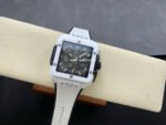 BBF Factory Hublot Square Bang 821.HX.0170.RX 42mm Ceramic Rubber Strap Skeletonized Dial - Image 4