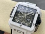 BBF Factory Hublot Square Bang 821.HX.0170.RX 42mm Ceramic Rubber Strap Skeletonized Dial - Image 3