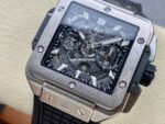 BBF Factory Hublot Square Bang 821.NX.0170.RX 42mm Titanium Rubber Strap Skeletonized Dial - Image 3