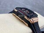 BBF Factory Hublot Square Bang 821.OM.0180.RX 42mm Rose Gold Rubber Strap Skeletonized Dial - Image 5