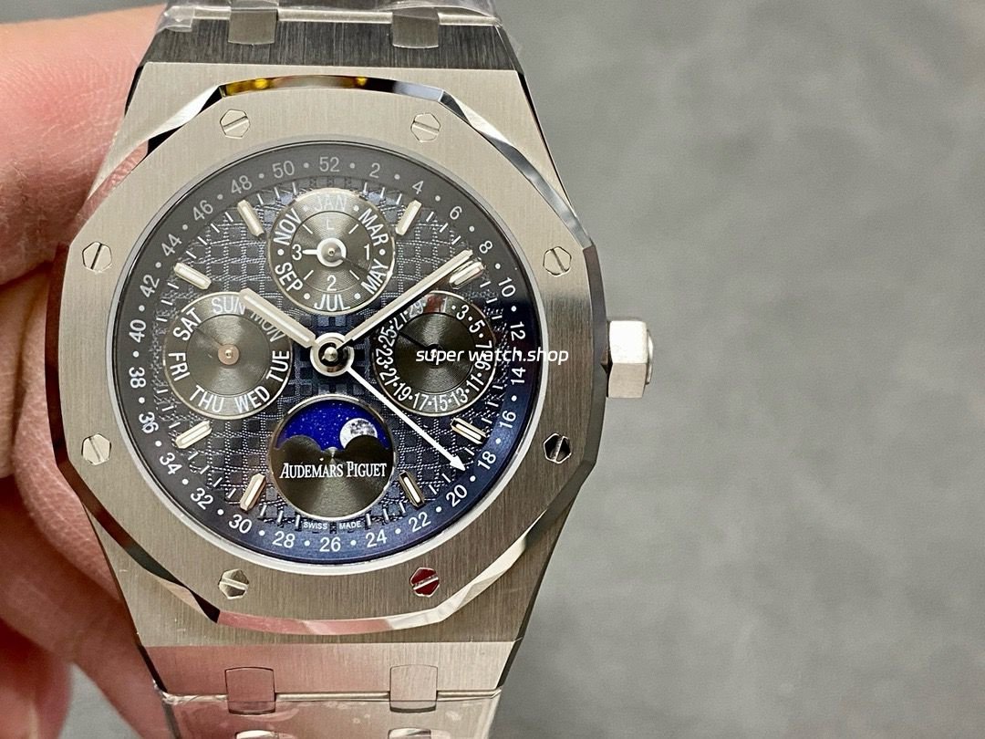 BBR-Factory-Audemars-Piguet-Royal-Oak-Perpetual-Calendar-26574ST.OO_.1220ST.02-41mm-Ful-1.jpg BBR Factory Audemars Piguet Royal Oak Perpetual Calendar 26574ST.OO.1220ST.02 41mm Full Steel Blue Dial - Image 1