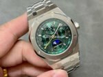 BBR Factory Audemars Piguet Royal Oak Perpetual Calendar 26606ST.OO.1220ST.01 41mm Full Steel Green Dial - Image 2