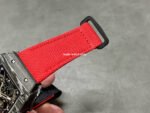 BBR Factory Richard Mille 42mm RM35-01 Black Carbon Fiber Red Canvas Strap Black Skeletonized - Image 8