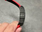 BBR Factory Richard Mille 42mm RM35-01 Black Carbon Fiber Red Canvas Strap Black Skeletonized - Image 5