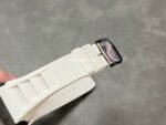 BBR Factory Richard Mille 43mm RM055 Black Carbon Fiber White Rubber Strap White Skeletonized Dial - Image 7