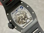 BBR Factory Richard Mille 43mm RM055 Black Ceramics Black Rubber Strap Black Skeletonized Dial - Image 5