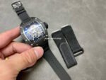 BBR Factory Richard Mille 43mm RM055 Black Ceramics Black Rubber Strap Black Skeletonized Dial - Image 8