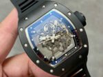 BBR Factory Richard Mille 43mm RM055 Black Ceramics Black Rubber Strap Black Skeletonized Dial - Image 2