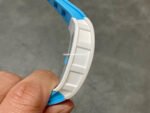 BBR Factory Richard Mille 43mm RM055 White Ceramics Light Blue Rubber Strap Light Blue Skeletonized Dial - Image 5