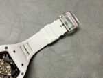 BBR Factory Richard Mille 43mm RM055 White Ceramics White Rubber Strap Black Skeletonized Dial - Image 7