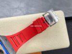 BBR Factory Richard Mille 44.5mm RM35-02 Black Carbon Fiber Red Rubber Strap Black Skeletonized - Image 8