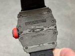 BBR Factory Richard Mille 42mm RM35-01 Black Carbon Fiber Black Canvas Strap Black Skeletonized - Image 7