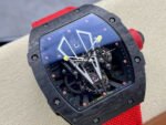 BBR Factory Richard Mille Tourbillon RM27-03 40mm Black Carbon Case Textile Strap Skeletonized Dial - Image 2