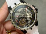 BBR Factory Roger Dubuis Excalibur Spider RDDBEX0479 Tourbillon 45mm Titanium White Rubber Strap Black Dial - Image 2