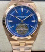 BBR Factory Vacheron Constantin Overseas Tourbillon 6000V-110R-B733 42.5mm Full Rose Gold Blue Dial