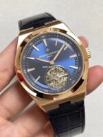 BBR Factory Vacheron Constantin Overseas Tourbillon 6000V-110R-B733 42.5mm Rose Gold Leather Strap Blue Dial - Image 3
