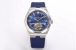 BBS Factory Vacheron Constantin Overseas Tourbillon 6000V-110A-B544 Rubber Strap Blue Dial