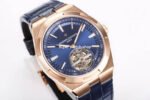 BBS Factory Vacheron Constantin Overseas Tourbillon 6000V-110R-B733 Leather Strap Rose Gold Blue Dial - Image 3