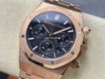 BF Factory Audemars Piguet Royal Oak Chronograph 26240OR.OO.1320OR.05 41mm Full Rose Gold Dark Blue Dial - Image 3