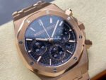 BF Factory Audemars Piguet Royal Oak Chronograph 26240OR.OO.1320OR.05 41mm Full Rose Gold Dark Blue Dial - Image 2