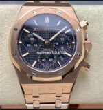 BF Factory Audemars Piguet Royal Oak Chronograph 26240OR.OO.1320OR.05 41mm Full Rose Gold Dark Blue Dial