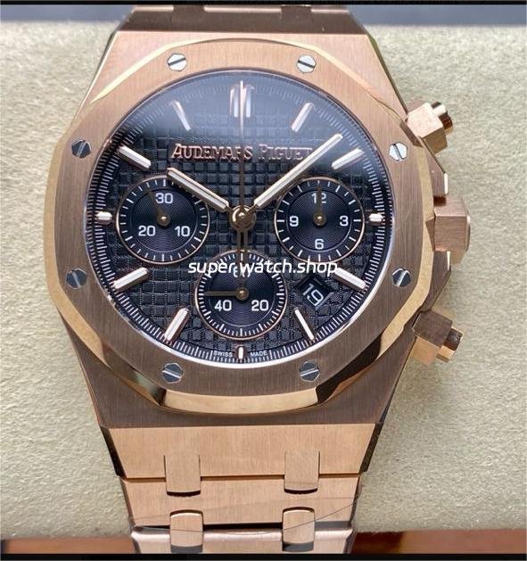 BF-Factory-Audemars-Piguet-Royal-Oak-Chronograph-26240OR.OO_.1320OR.05-41mm-Full-Rose-7.jpg BF Factory Audemars Piguet Royal Oak Chronograph 26240OR.OO.1320OR.05 41mm Full Rose Gold Dark Blue Dial - Image 1