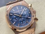 BF Factory Audemars Piguet Royal Oak Chronograph 26240OR.OO.1320OR.05 41mm Full Rose Gold Blue Dial - Image 2