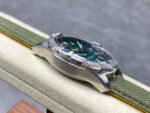 BLS Factory Breitling Avenger 44mm Steel Calf Skin Strap Red GMT Needle Green Dial - Image 5