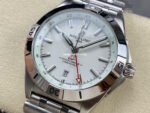 BLS Factory Breitling Chronomat GMT A32398101A1A1 40mm Red GMT Needle Full Steel White Dial - Image 3