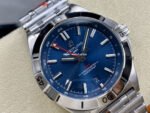 BLS Factory Breitling Chronomat GMT A32398101C1A1 40mm Red GMT Needle Full Steel Blue Dial - Image 2