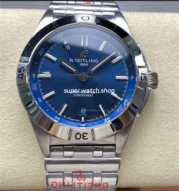 BLS-Factory-Breitling-Chronomat-GMT-A323986A1C1A1-40mm-Blue-GMT-Needle-Full-Steel-Blue-Dial-4.jpg BLS Factory Breitling Chronomat GMT A323986A1C1A1 40mm Blue GMT Needle Full Steel Blue Dial - Image 1