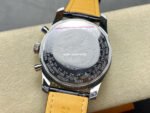 BLS Factory Breitling Montbrillant Datora A2133012 B993 43mm Steel Leather Strap Silver Eye Dark Blue Dial - Image 6