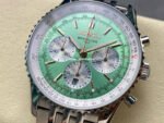 BLS Factory Breitling Navitimer B01 Chronograph 43mm Full Steel Light Green Dial - Image 3
