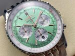 BLS Factory Breitling Navitimer B01 Chronograph 43mm Full Steel Light Green Dial - Image 2