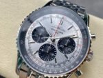 BLS Factory Breitling Navitimer B01 Chronograph AB0138241G1A1 43mm Full Steel Silver Dial - Image 3