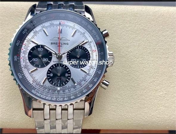 BLS-Factory-Breitling-Navitimer-B01-Chronograph-AB0138241G1A1-43mm-Full-Steel-5.jpg BLS Factory Breitling Navitimer B01 Chronograph AB0138241G1A1 43mm Full Steel Silver Dial - Image 1